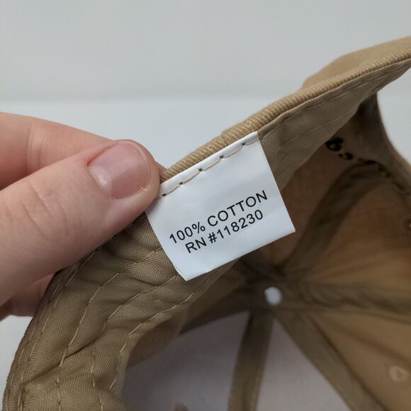 USO Support Our Heroes Slideback Hat Tan OSFA Adjustable Embroidered - Picture 8 of 8